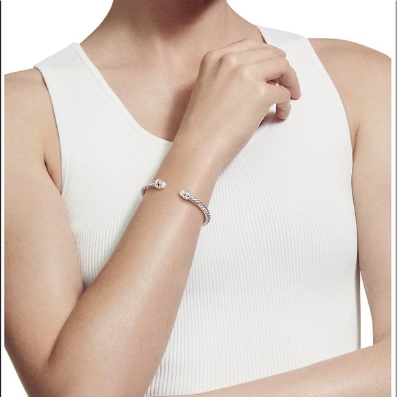 David Yurman bracelet with pearls and diamonds - Picture 3 of 4